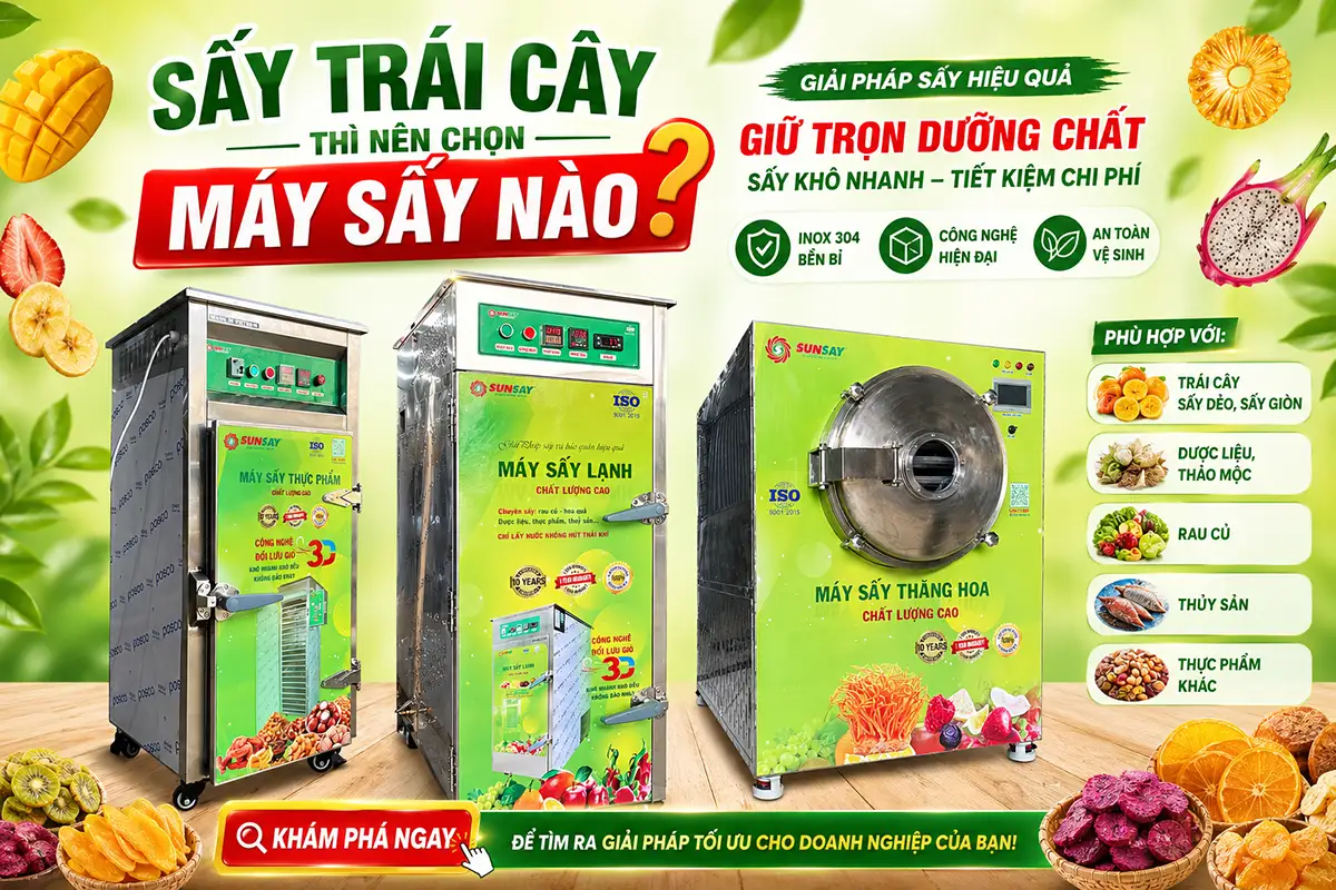 Nếu chỉ sấy trái cây thì nên chọn máy sấy nào? Cách tránh đầu tư dư công nghệ