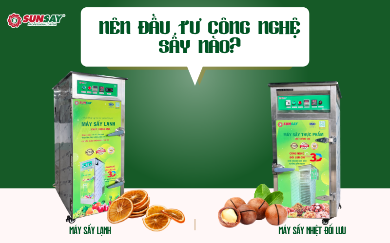 So sánh máy sấy lạnh và máy sấy nhiệt