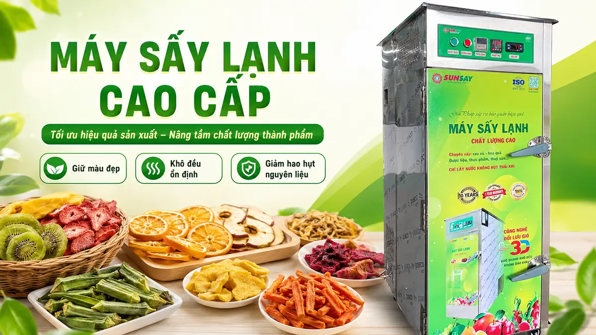 Máy sấy lạnh chất lượng cao cấp giúp tối ưu hiệu quả sản xuất