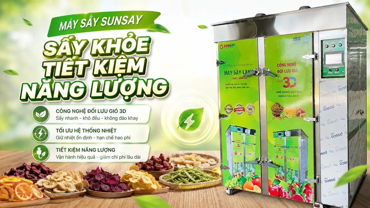 Máy sấy SUNSAY có tiết kiệm năng lượng thật không?
