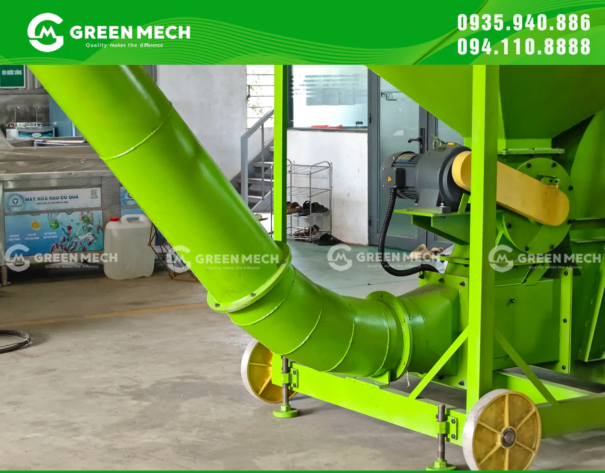 Máy có bánh xe giúp di chuyển thuận tiện hơn