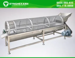 Máy rửa hạt macca dạng lồng công suất 2.000 kg