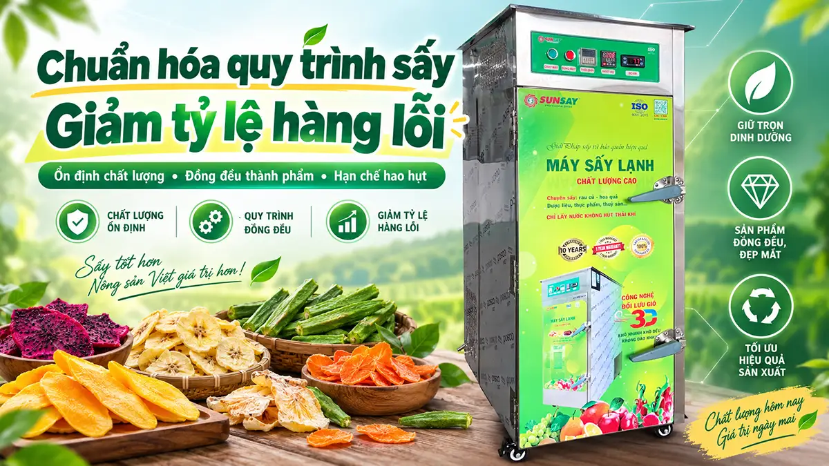 Cơ sở sản xuất giảm tỷ lệ hàng lỗi sau khi chuẩn hóa nhiệt độ
