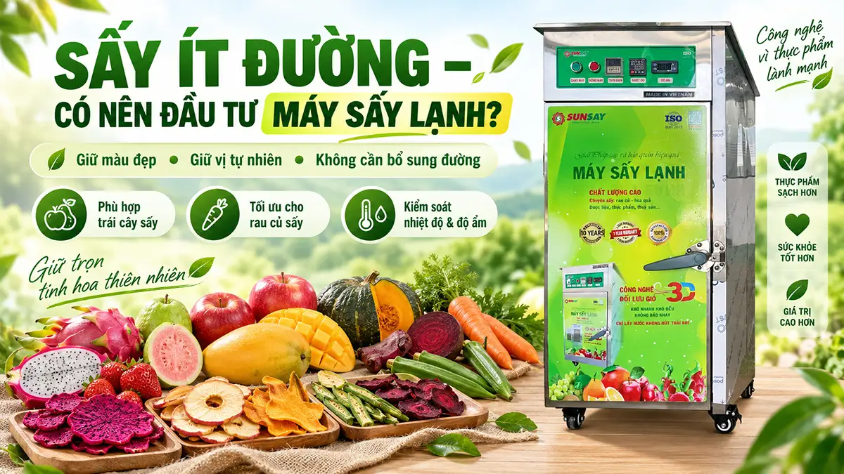 Đầu tư máy sấy lạnh cho sản phẩm ít đường có phù hợp không?